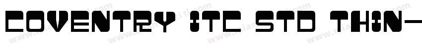 Coventry ITC Std Thin字体转换